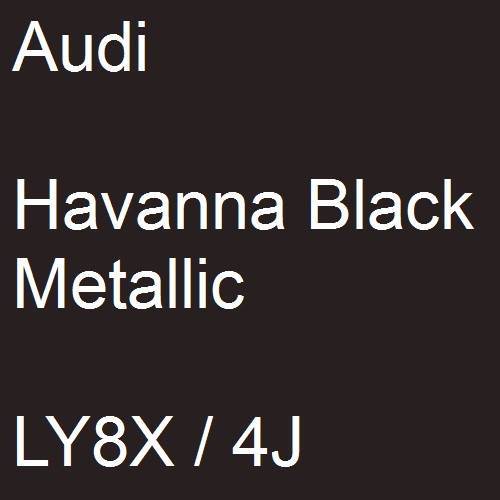 Audi, Havanna Black Metallic, LY8X / 4J.